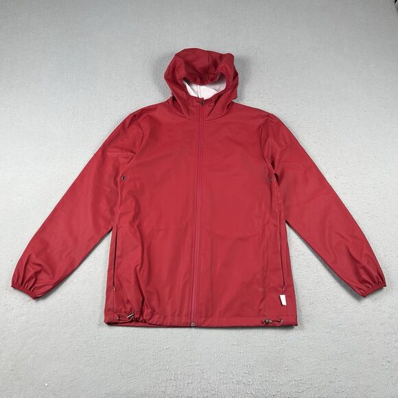 Rains Base Jacket Men’s XXS/XS Red Full‎ Zip Hooded Long Sleeve Waterproof - Picture 1 of 16